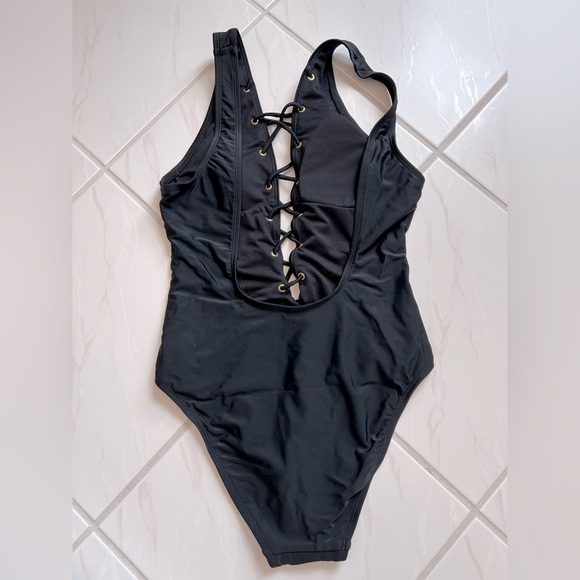 Black One-Piece Swimsuit - Picture 3 of 3